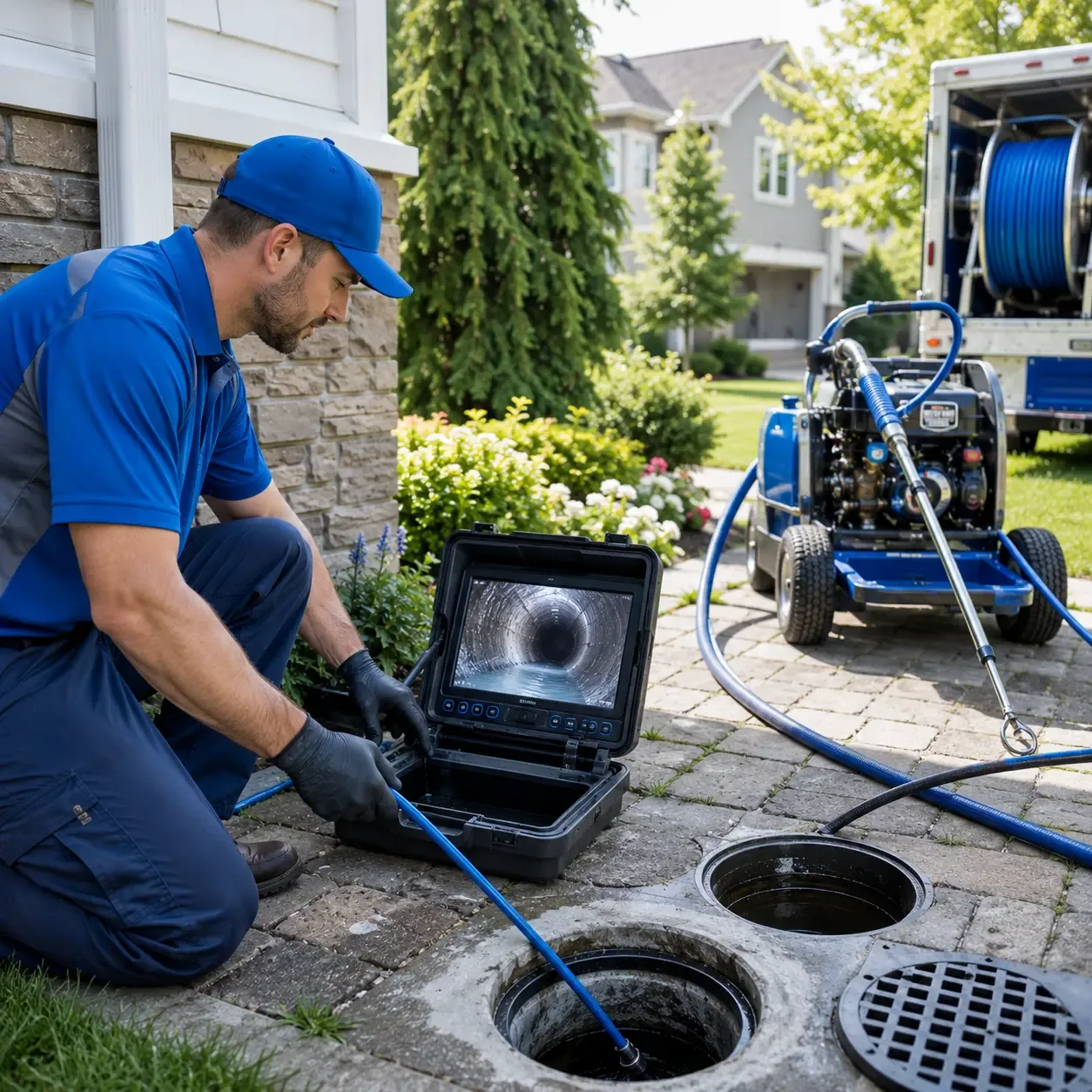 Outdoor drain cleaning professionals serving North Smithfield, RI